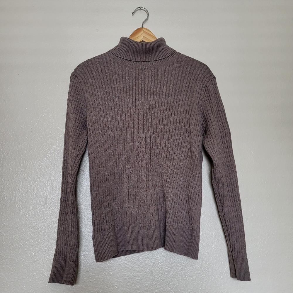 Jeanne Pierre Turtleneck Cable Knit Sweater